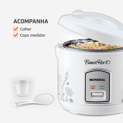 Panela Elétrica Mondial Bianca Rice 10 PE-10 110V