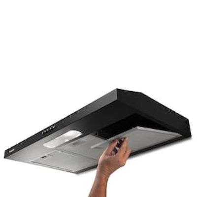 Depurador de Ar Suggar Slim DPS181PT / DPS182PT Preto com 3 Velocidades – 80 cm Preto / 220