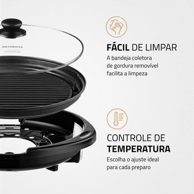 Grill Redondo Mondial Cook & Grill 40 G-03 110V