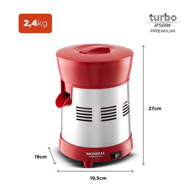 Extrator Mondial Turbo Premium E-24 Bivolt