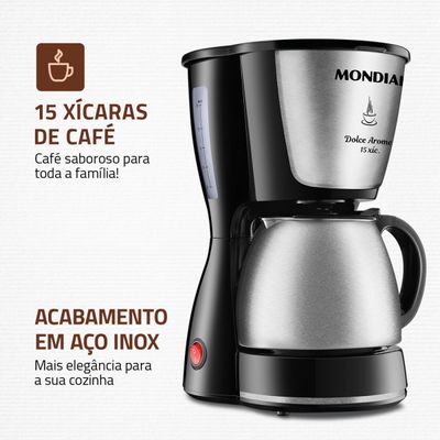 Cafeteira Elétrica Mondial Dolce Arome C-34JI-15X 110V