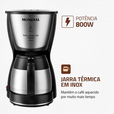 Cafeteira Elétrica Mondial Dolce Arome C-33JT-24X 110V