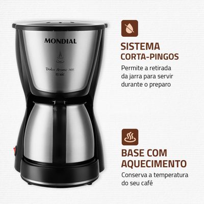 Cafeteira Elétrica Mondial Dolce Arome C-34JI-15X 110V