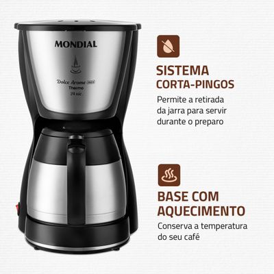Cafeteira Elétrica Mondial Dolce Arome C-33JT-24X 110V