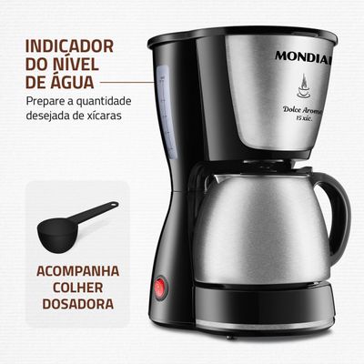 Cafeteira Elétrica Mondial Dolce Arome C-34JI-15X 110V