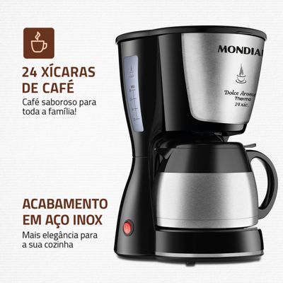 Cafeteira Elétrica Mondial Dolce Arome C-33JT-24X 220V