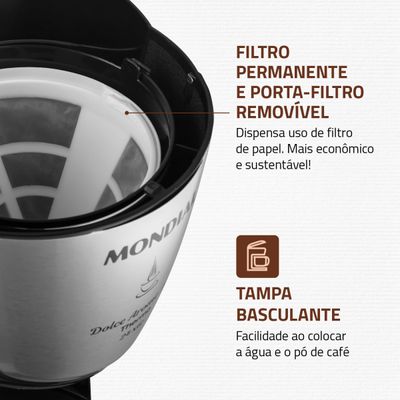 Cafeteira Elétrica Mondial Dolce Arome C-33JT-24X 220V