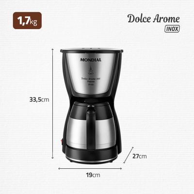 Cafeteira Elétrica Mondial Dolce Arome C-33JT-24X 220V