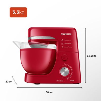 Batedeira Planetária Mondial BP-03-R 110V
