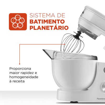 Batedeira Planetária Mondial Premium BP-01P-W 110V
