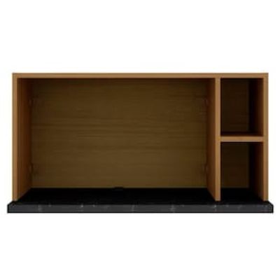 Cozinha Completa Bartira Rubi com 7 Portas e 5 Gavetas - 280cm de largura Marrom
