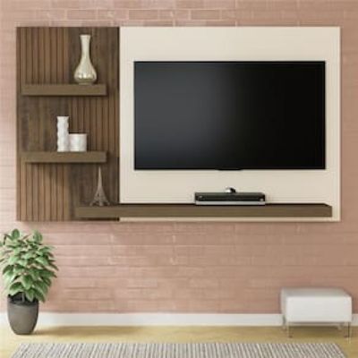 Painel Artely Chess para TV`s de até 50" Marrom Cacau