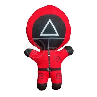 Boneco De Pelucia Squid Game Round 6 Vermelho 26Cm