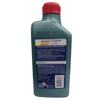 Óleo Lubrificante do Motor 5W30 C3 Castrol Magnatec SUV - 1L