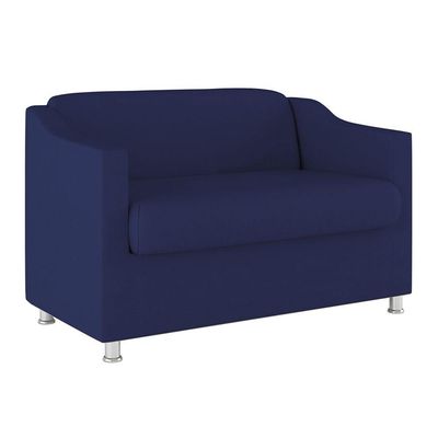 Namoradeira 2 Lugares Sala De Estar Quarto Balaqui Decor azul Marinho