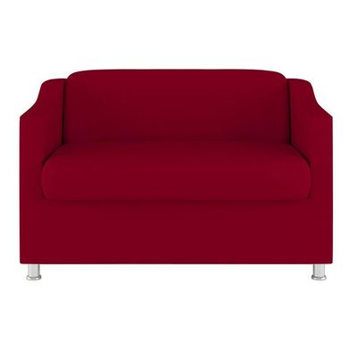Namoradeira 2 Lugares Sala De Estar Quarto Balaqui Decor vermelho