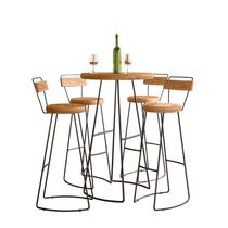 Conjunto Mesa Bistrô Com 4 Banquetas Aérea Gourmet York