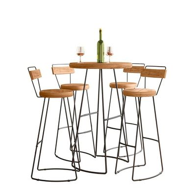 Conjunto Mesa Bistrô Com 4 Banquetas Aérea Gourmet York
