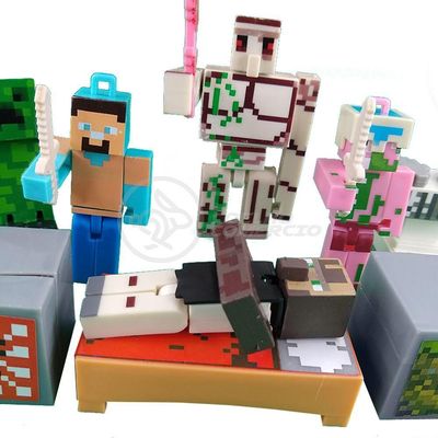 Kit Minecraft 2 Bonecos + ... Branco