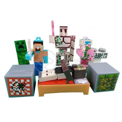 Kit Minecraft 2 Bonecos + ... Branco