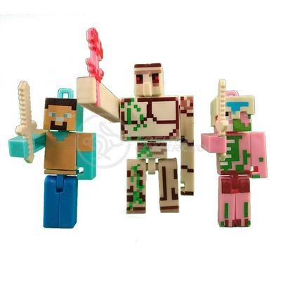 Kit Minecraft 2 Bonecos + ... Branco