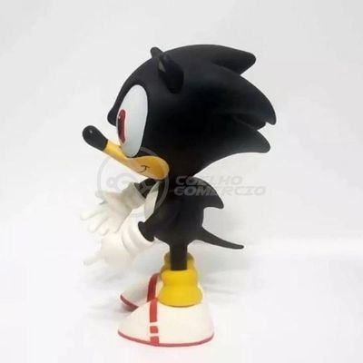 Boneco Action Figure Shadow Sonic Black Preto Articulado 23cm