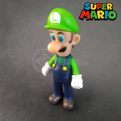 Kit Boneco Colecion. Luigi Super Mario 13Cm + Caneca