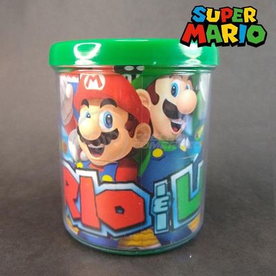 Kit Boneco Colecion. Luigi Super Mario 13Cm + Caneca