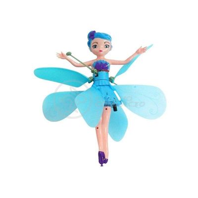 Boneco Princesa Aerocraft Fada Voadora Roxo 19Cm C/ Luz