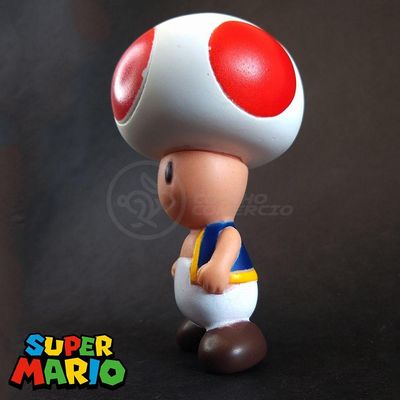 Kit Boneco Colecion. Toad Cogum. 10Cm + Caneca Super Mario