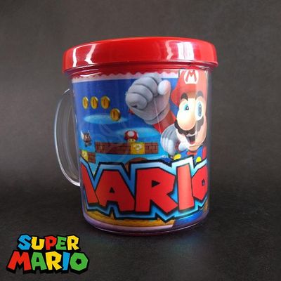 Kit Boneco Colecion. Toad Cogum. 10Cm + Caneca Super Mario
