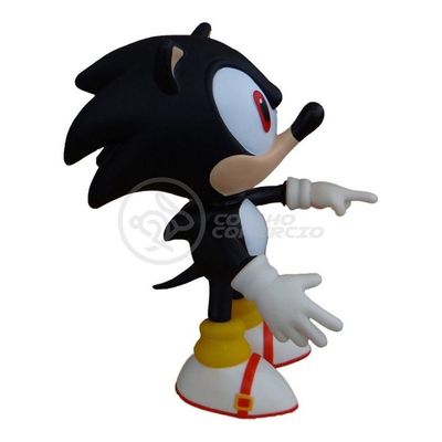 Boneco Action Figure Shadow Sonic Black Preto Articulado 23cm