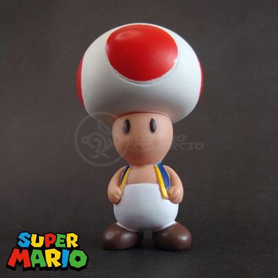 Kit Boneco Colecion. Toad Cogum. 10Cm + Caneca Super Mario