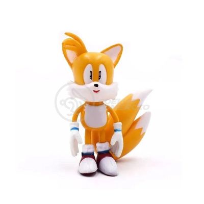 Coleção Boneco Action Figure Tails The Hedgehog Amarelo 16Cm