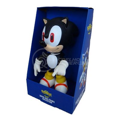 Boneco Action Figure Sonic Preto Articulado 23cm