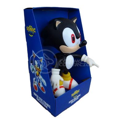 Boneco Action Figure Sonic Preto Articulado 23cm