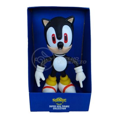 Boneco Action Figure Shadow Sonic Black Preto Articulado 23cm
