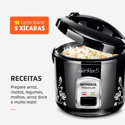 Panela Elétrica Mondial Fast Rice 5 Premium NPE-08-5X 110V