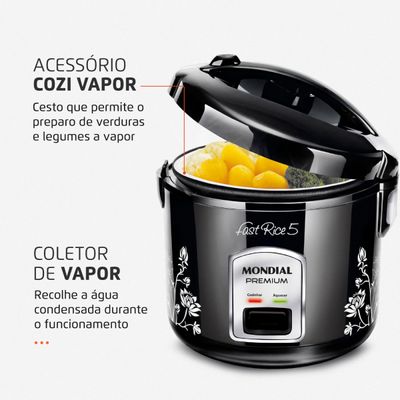 Panela Elétrica Mondial Fast Rice 5 Premium NPE-08-5X 110V