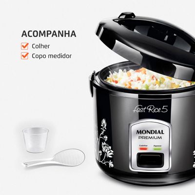 Panela Elétrica Mondial Fast Rice 5 Premium NPE-08-5X 110V