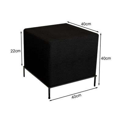 Puff Design Sevilha Preto - Cor: Preto