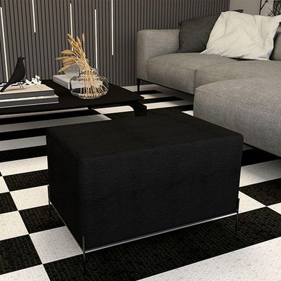 Puff Barcelona Preto - Cor: Preto
