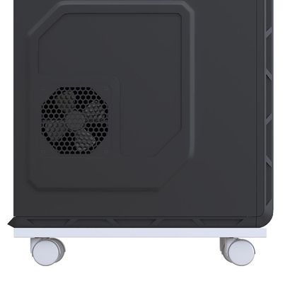 Kit 03 Suportes Para Cpu Com Rodízios Cyber L03 Branco