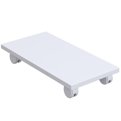 Kit 03 Suportes Para Cpu Com Rodízios Cyber L03 Branco