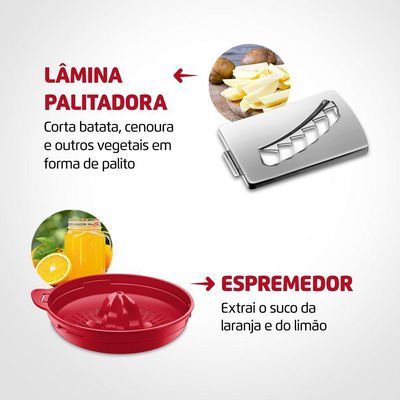 Multiprocessador Turbo Chef 7 Em 1 Mondial Mpn-01-Re Mpn-01-Re 127V/60Hz .