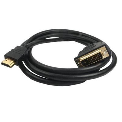 Cabo Conversor Hdmi Macho para Dvi I Macho com Filtro 1.8m