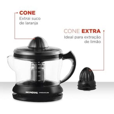 Espremedor de Frutas Mondial Premium E-02 - Preto preto / 110
