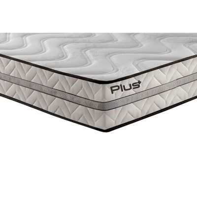 Cama Box Casal: Colchão Espuma D33 Paropas Pasquale Plus + Base Crc Suede Black(138X188)