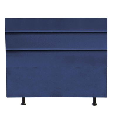 Cabeceira Estofada Argentina 140cm Casal Para Cama Box Quarto Suede Azul Marinho - Gat Magazine