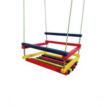 Balanço Gangorra Infantil Madeira 40x35 Colorido Até 80kg